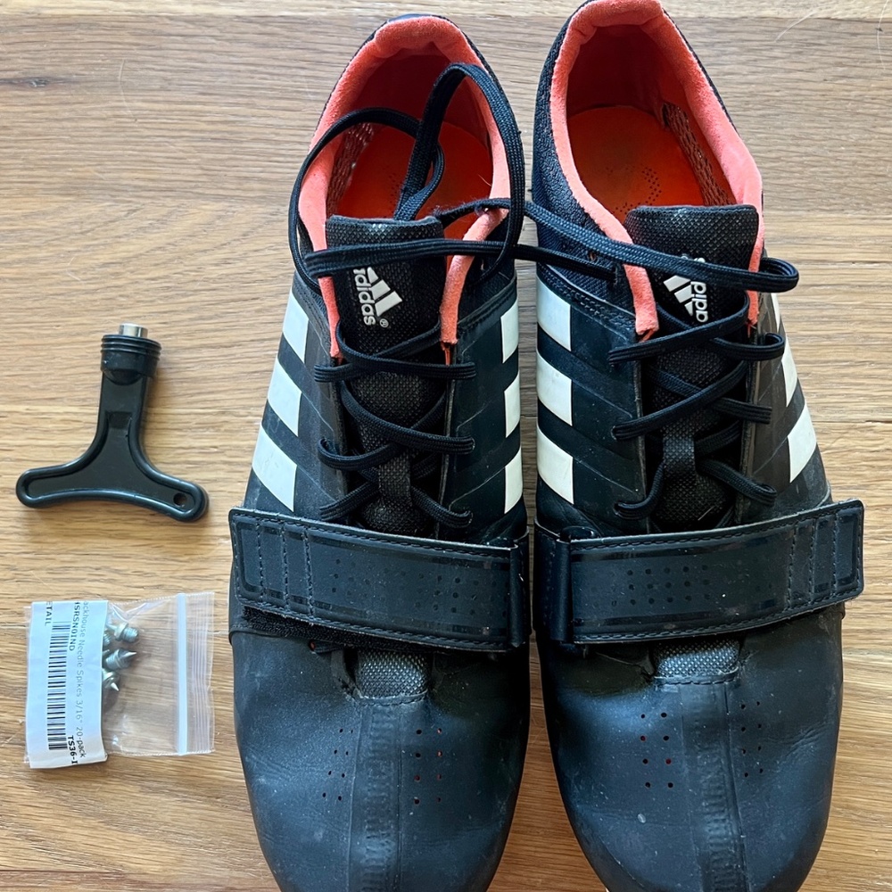 EUC Adidas Track Cleats Men’s 10.5  10 1/2 Sprint Running Excellent Condition